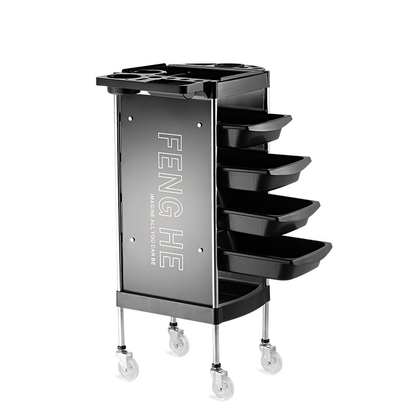 Hot selling popular black beauty salon cart for beauty center