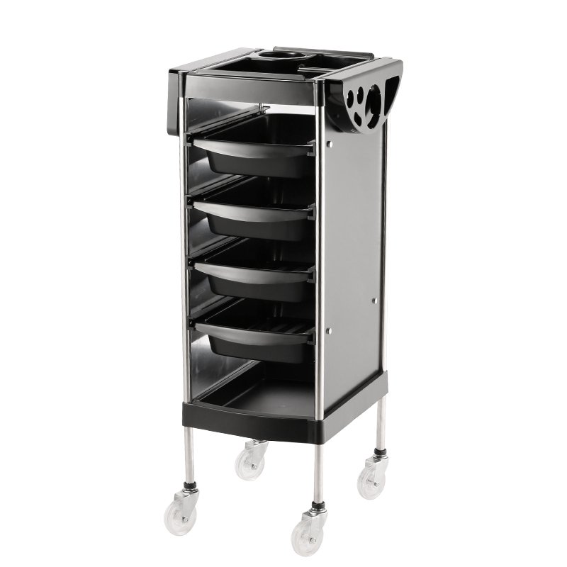 Hot selling popular black beauty salon cart for beauty center