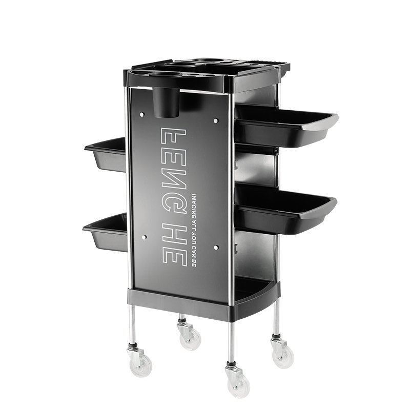Hot selling popular black beauty salon cart for beauty center