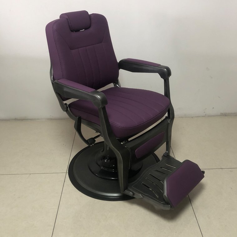 antique purple barber chair for men heavy duty hydraulic pump luxury barber chairs