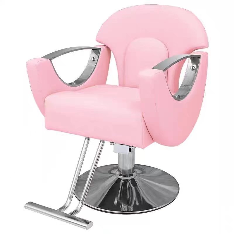 Modern Beauty Sloon Furnitury Recliner Hair Hairdresser Styling Chairs Pink and Gold Washing Barber Salon Chairs for Women