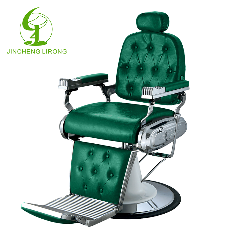 Jincheng Barber Shop Equipment Barber Chair Rotatable Brown Hairdressing Chair Salon Furniture Vintage Modern Comfortable 1pcs