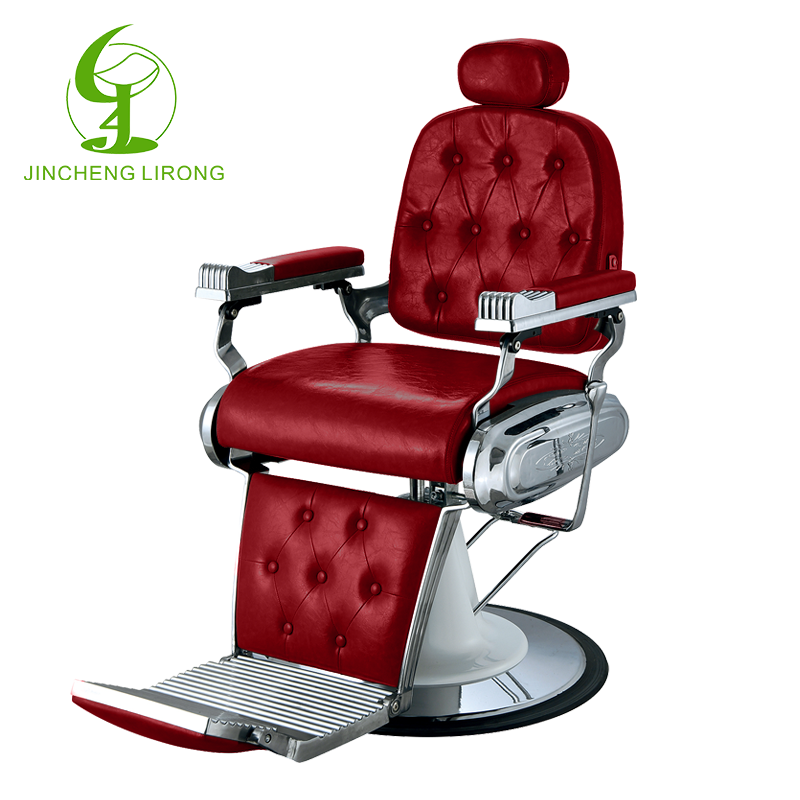 Jincheng Barber Shop Equipment Barber Chair Rotatable Brown Hairdressing Chair Salon Furniture Vintage Modern Comfortable 1pcs