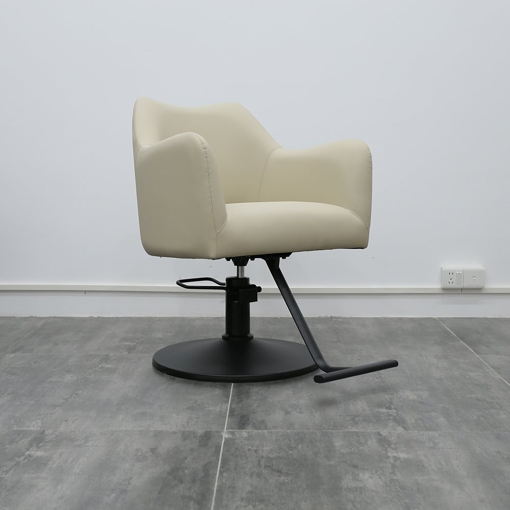 Make Up Barber Supplies Hair Chair BarberShop Hair Styling Salon Furniture Chair Black Metal Hair Cutting Salon Barber Chair