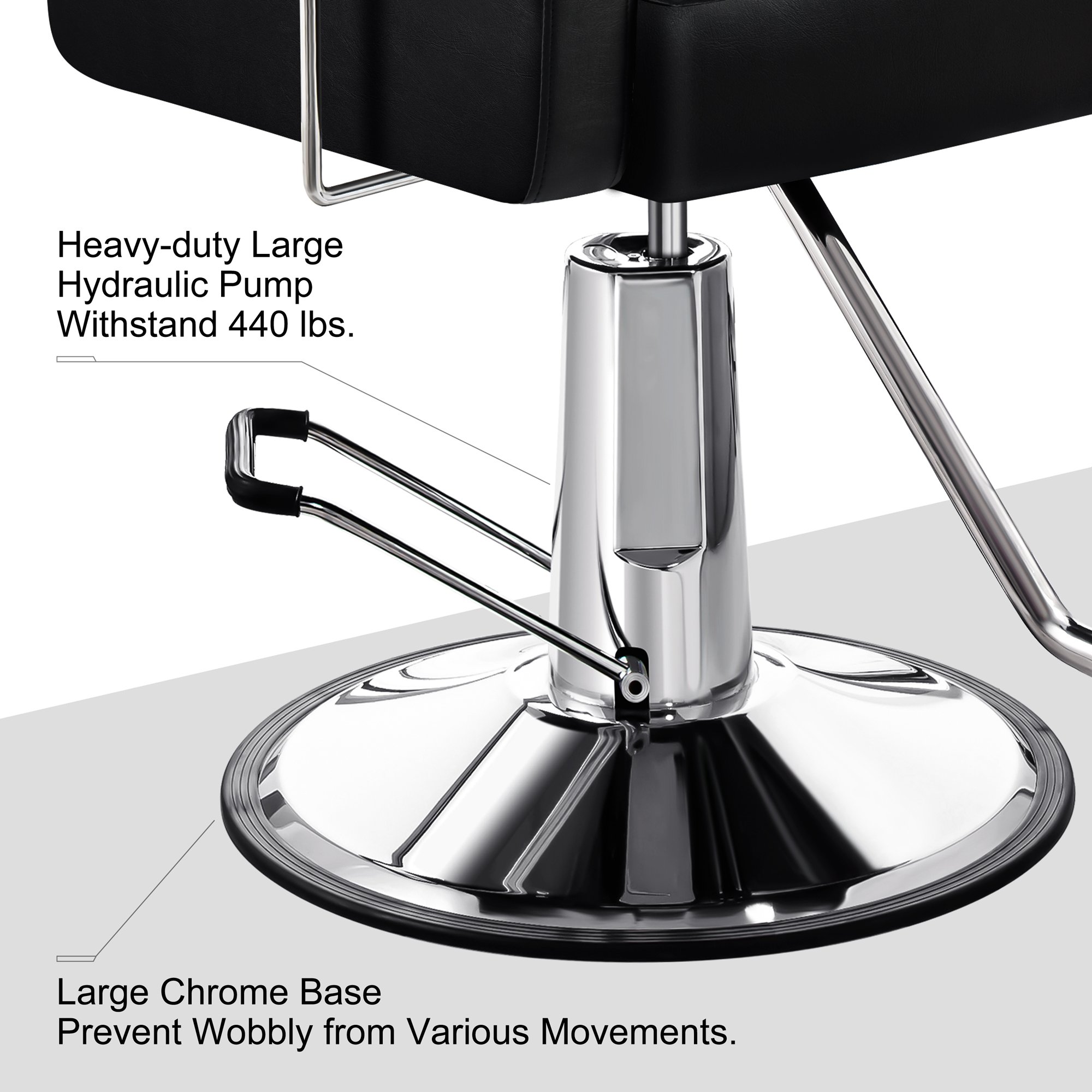 High Quality Adjustable Height Modern Professional Reclining Barber Chair Comfortable Salon Furniture Hair Salon Chair