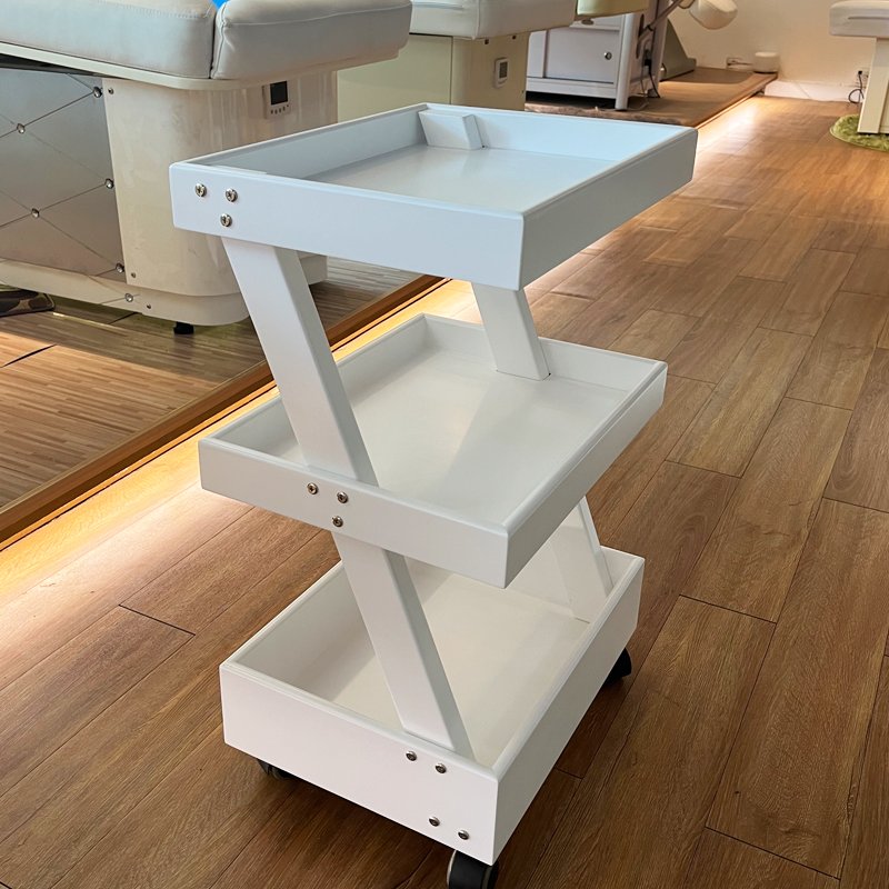 white wooden salon trolley beauty salon trolley salon trolley cart