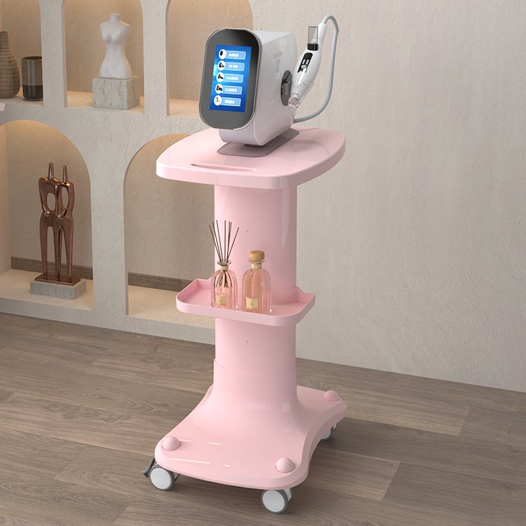 Hot selling beauty salon trolley White Salon beauty machine trolley with silent casters can be customized factory wholesale