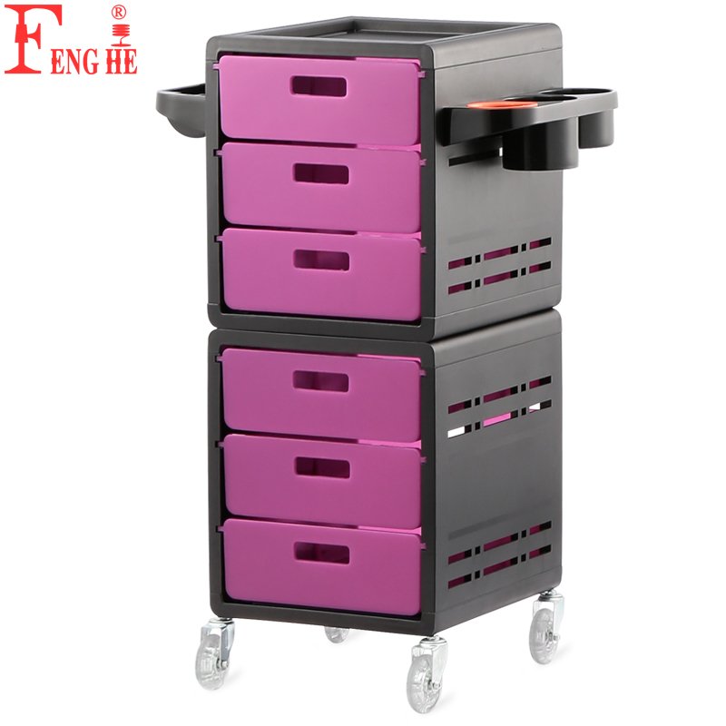 X5 Hairdresser Equip Black Salon Furniture Salon Equipment Trolly For Salon Beauty Trolley