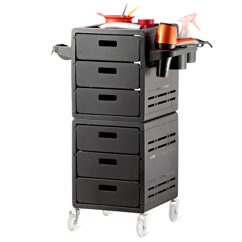 X5 Hairdresser Equip Black Salon Furniture Salon Equipment Trolly For Salon Beauty Trolley
