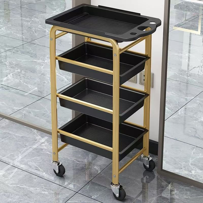 K Stylish cheap professional beauty salon storage trolley trolley