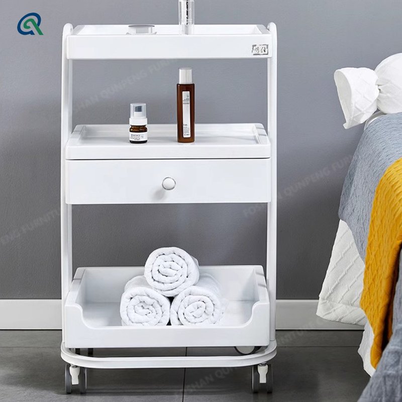 Qunpeng Beauty Salon Special Trolley Multi-functional Storage Mobile Tool Shelving Salon Equipment Trolley