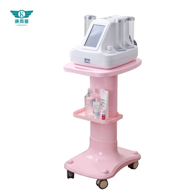 Hot Sale Desktop Beauty Salon Specialized Furniture Salon Trolley Stand Double Layer Wire Winding Design Beauty Equipment Cart