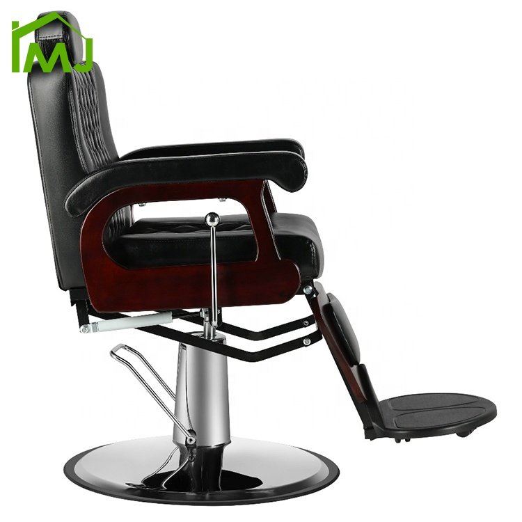 Beauty Salon Furniture Black vintage barber chair hairdressing hydraulic recliner Hair Barber Chair