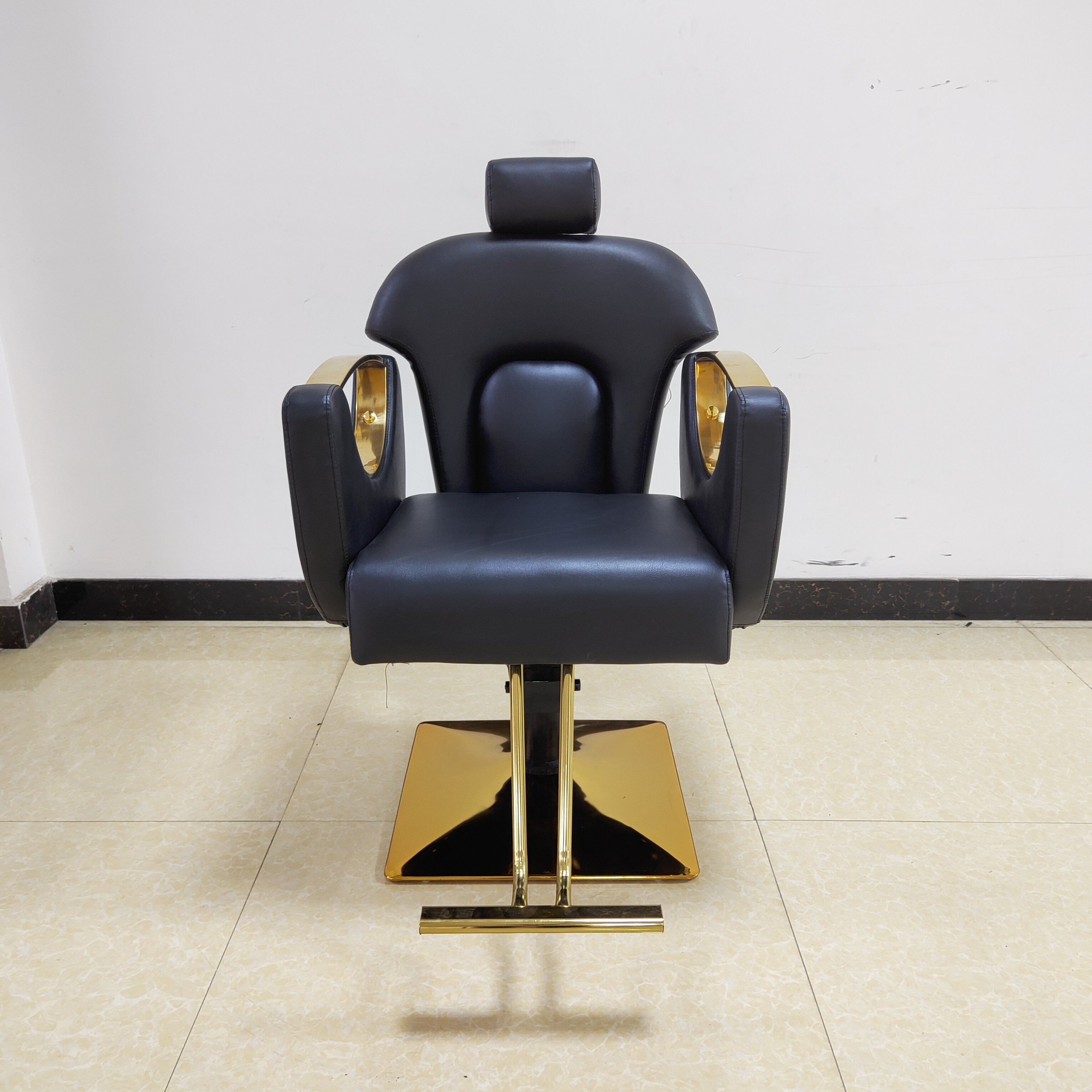 Factory Price Vintage Olive Green And Beauty Parlor Barber Chair