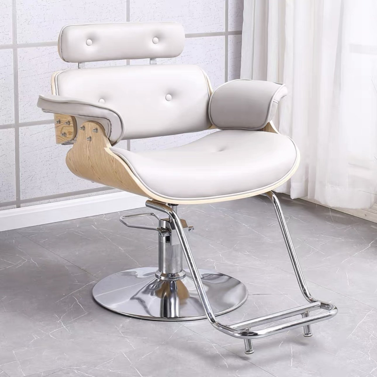 Hairdressing Salon Gold Tilt Hydraulic Adjustable Lifting Beauty And Hairdressing Equipment Barber Chair Salon Styling Chair