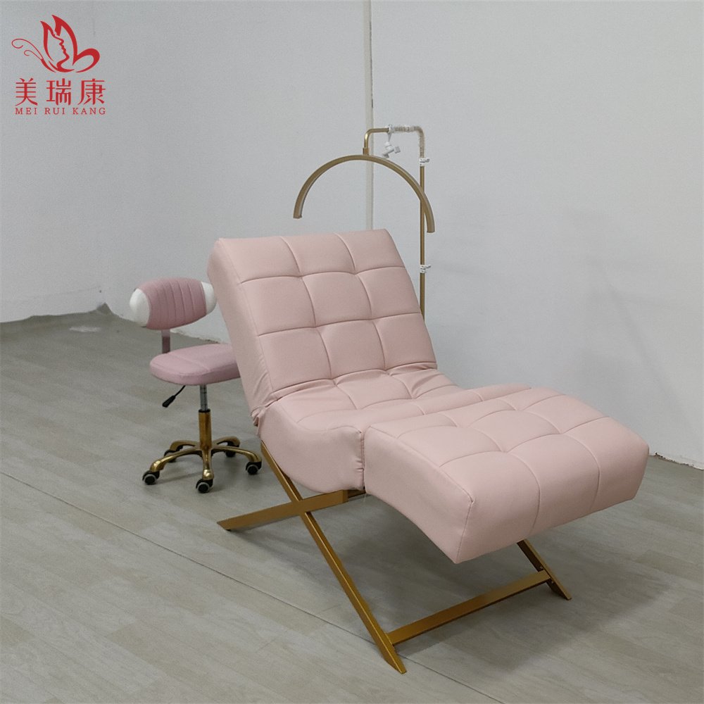 High quality eyelash spa beauty bed curved topper beauty salon massage tables lash mattress bed wave lash bed