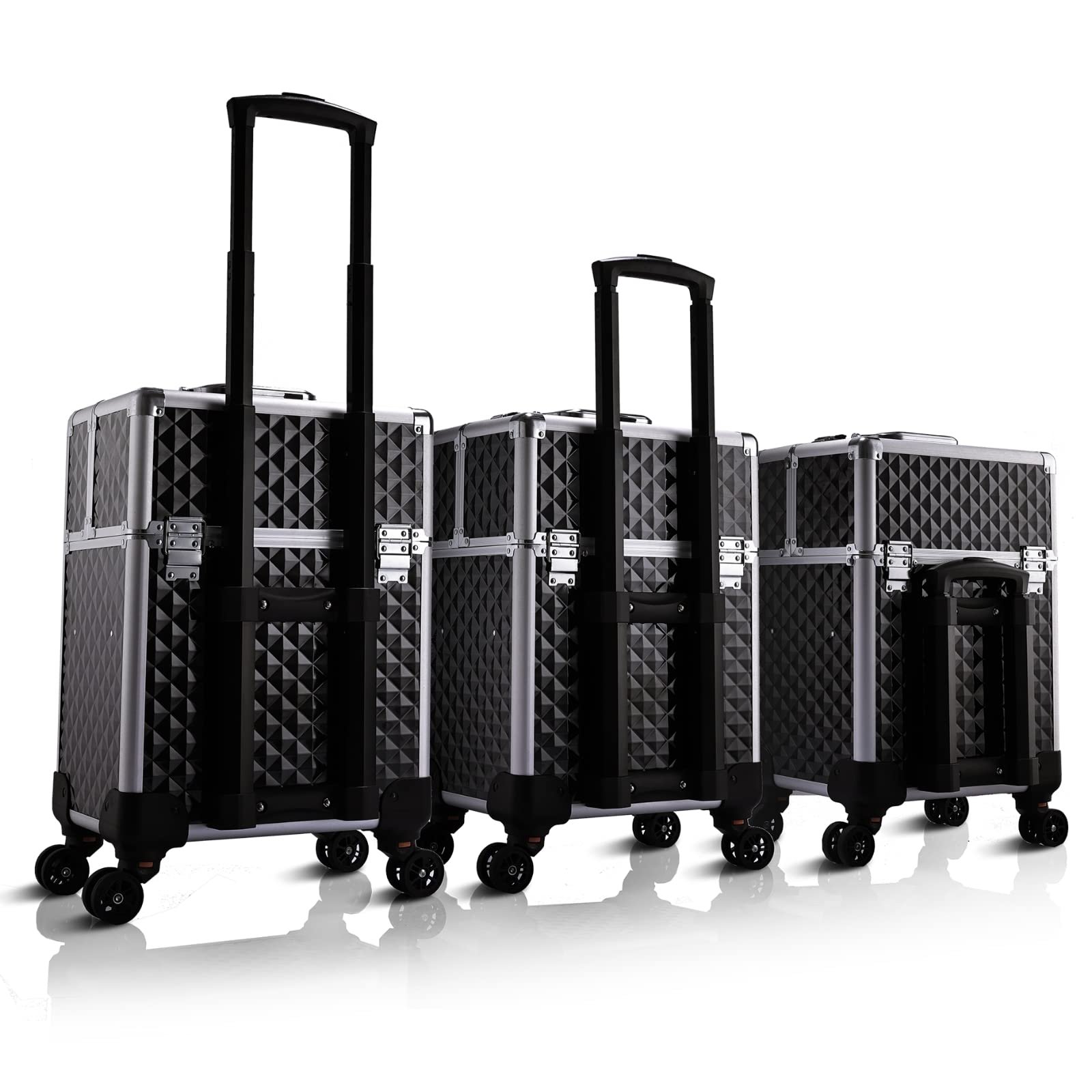 Salon Cosmetology Beauty Travel Case Large Storage Cosmetic Trolley