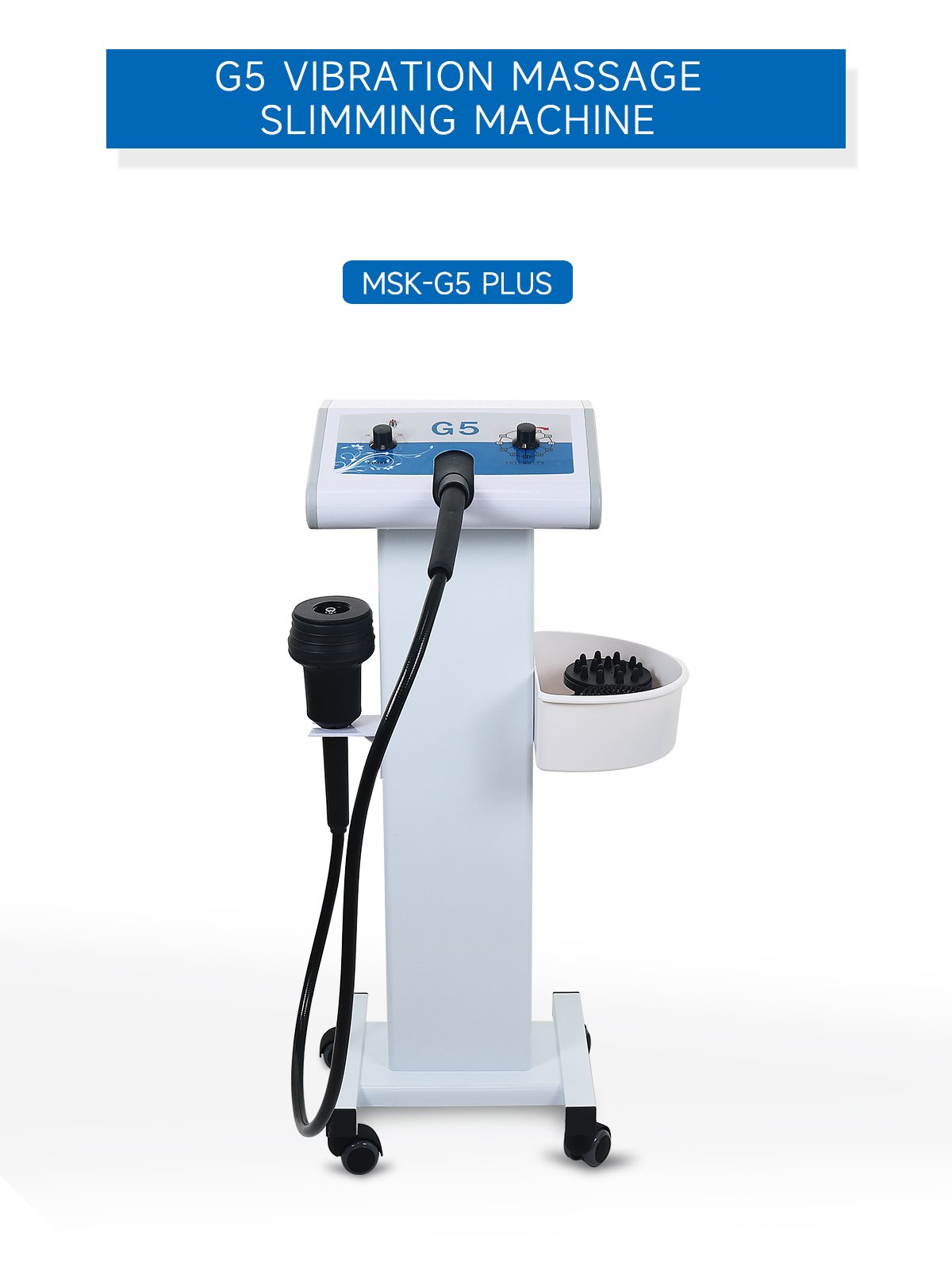high frequency body cellulite Vibrating G5 Massage Machine Slimming Muscle Weight Loss Body Apparatus with Trolley Stand