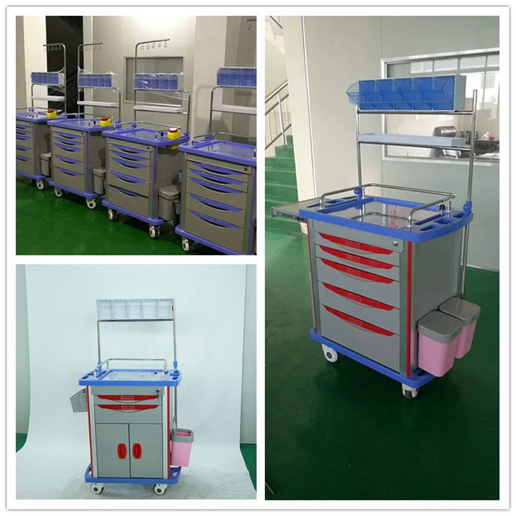 Surgery Injection Trolley Port Medical Equipment Hospital Trolley Hospital Furniture Hospital ABS Trolley Medical Drug Cart