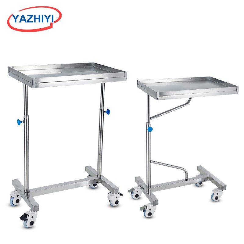 Wholesale Price Medical Stainless Steel Table Instrument Hospital Trolley With Wheels