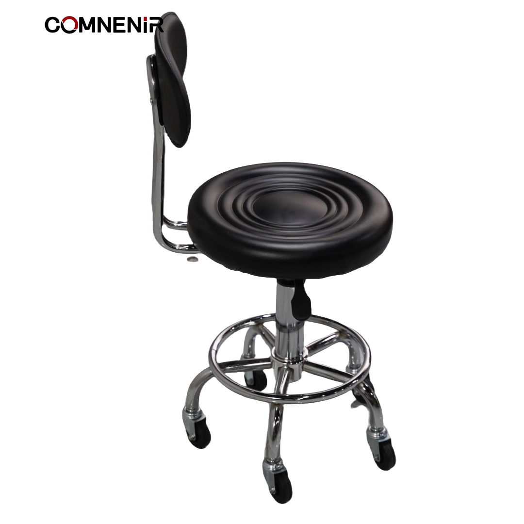 Black vintage height adjustable barber chair cheap hairdressing furniture Custom antique hair salon equipment