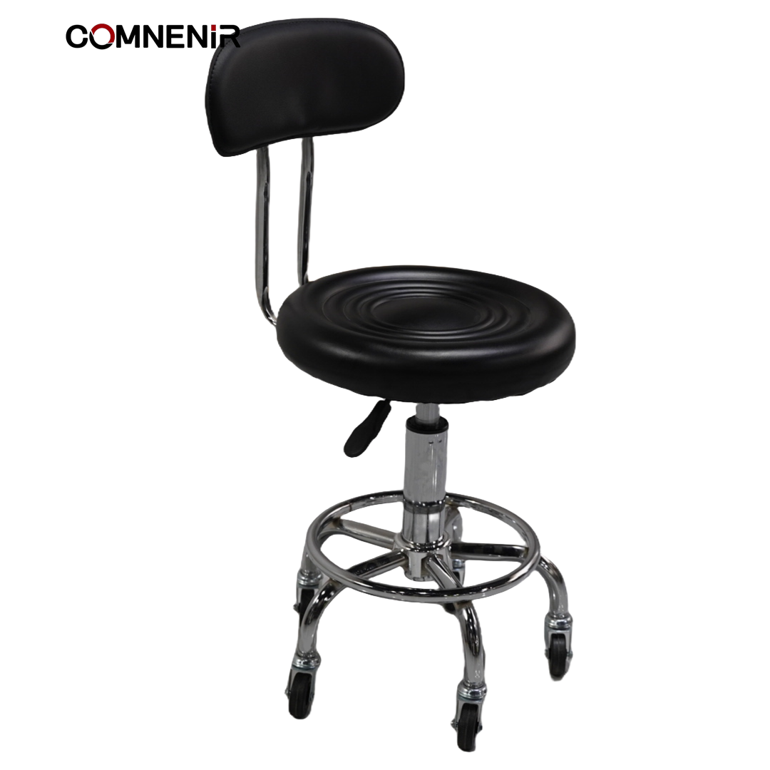 Black vintage height adjustable barber chair cheap hairdressing furniture Custom antique hair salon equipment