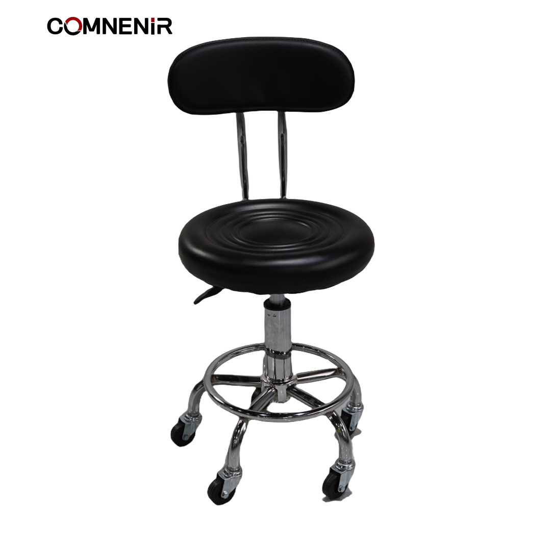 Black vintage height adjustable barber chair cheap hairdressing furniture Custom antique hair salon equipment