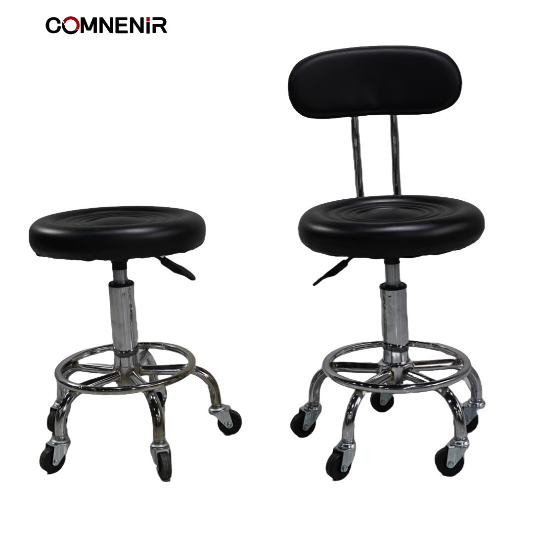 Black vintage height adjustable barber chair cheap hairdressing furniture Custom antique hair salon equipment