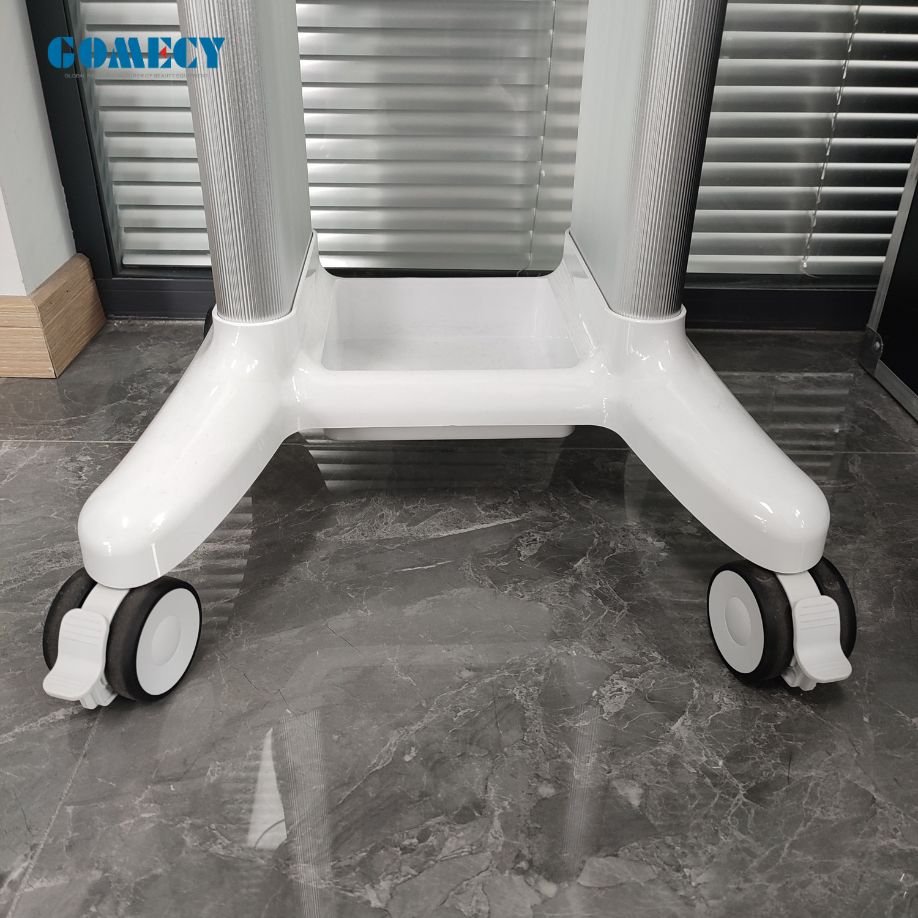 2024 GOMECY Salon Trolley Beauty Hairdresser Trolley Pedestal Rolling Cart Tool Stand Instrument Tray for Beauty Hairdresser