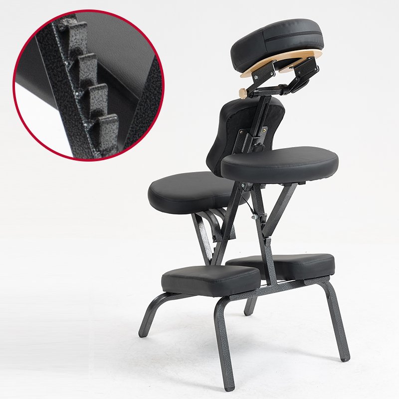 Luxury Portable PVC Leather Massage Chair With Carry Bag For Living Room Bedroom Outdoor Gym School Use