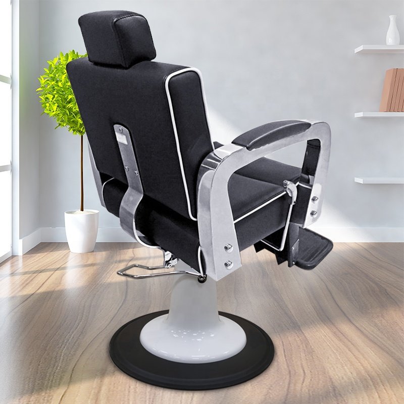 Barber shop chair stainless steel armrest backrest adjustable hair salon chair