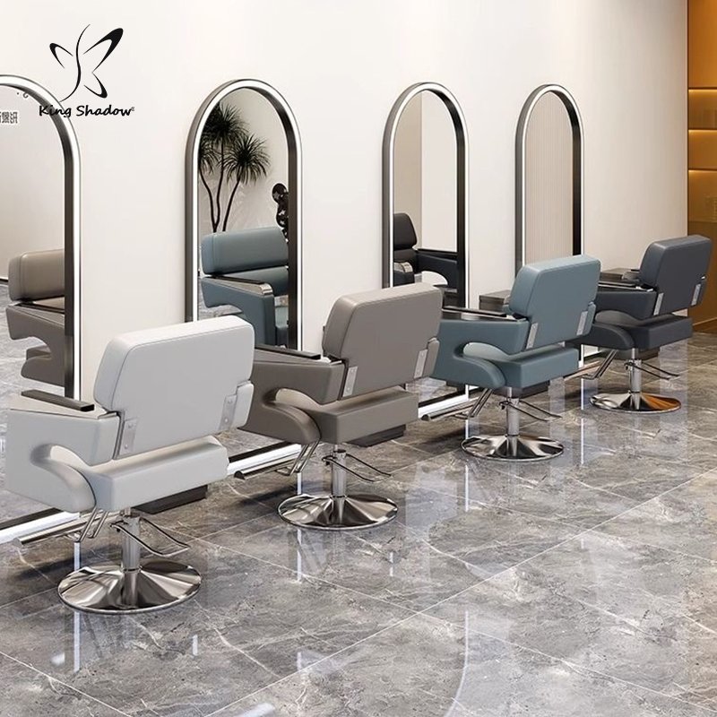 Hot sale Iron hairdressing chair synthetic leather styling chair suitable for hair salon barber shop salon furniture XH-04A