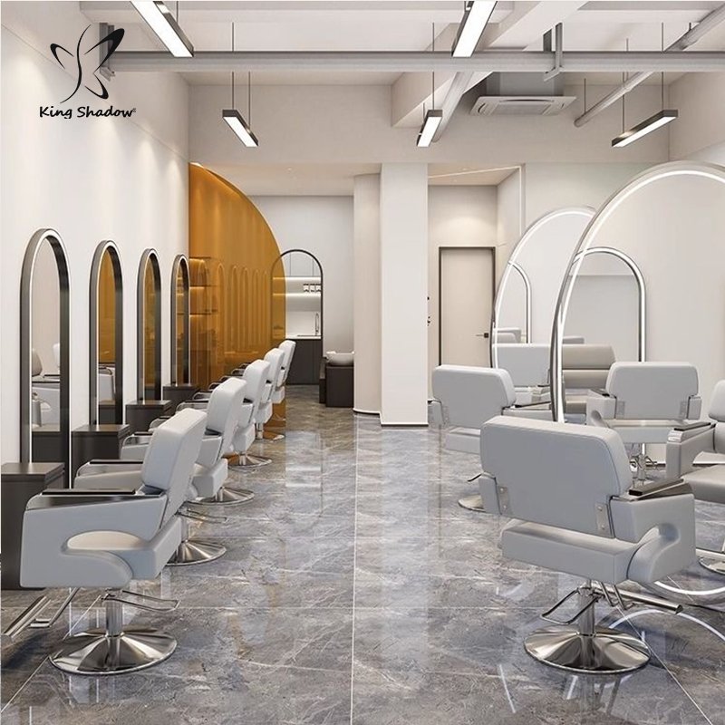 Hot sale Iron hairdressing chair synthetic leather styling chair suitable for hair salon barber shop salon furniture XH-04A