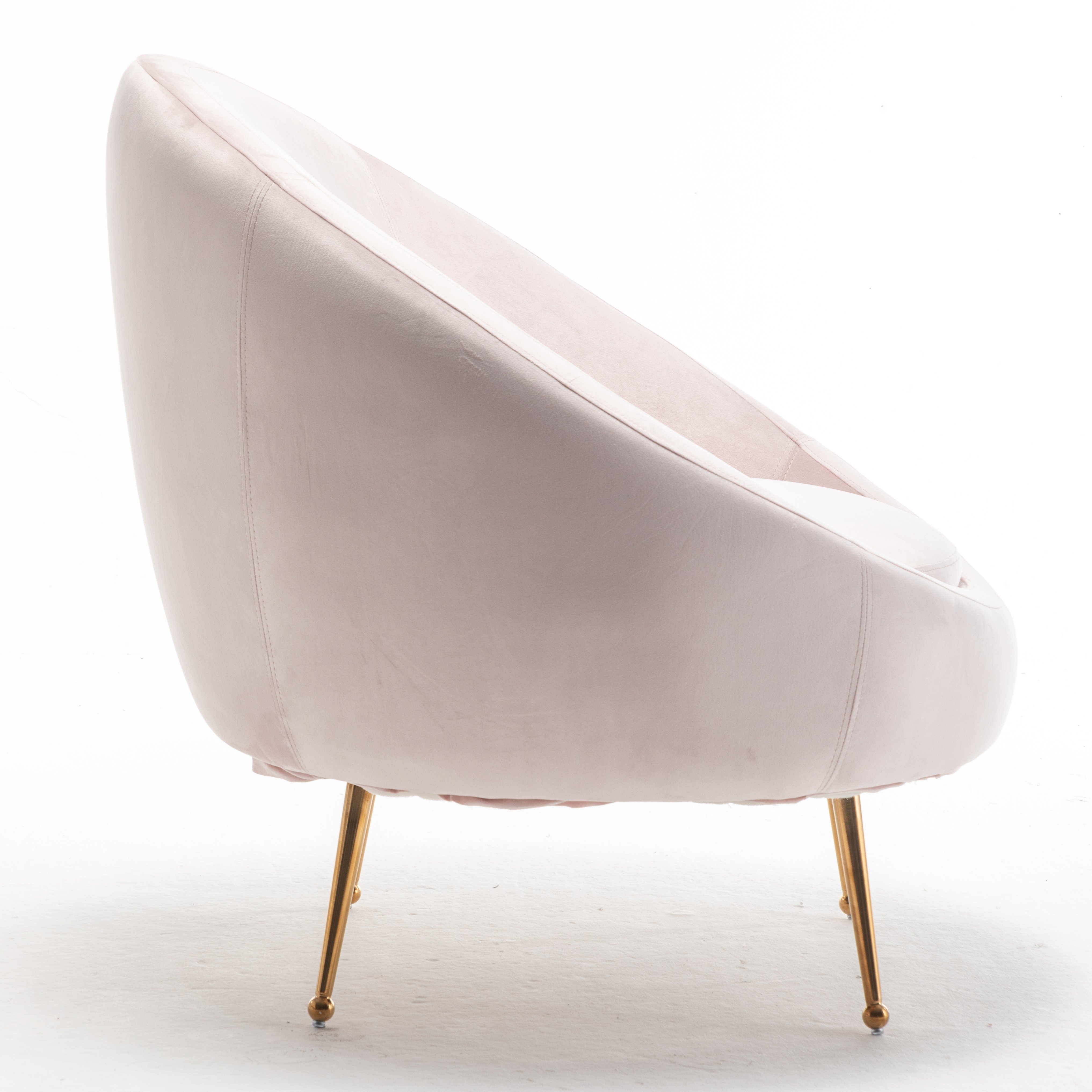 Wholesale Modern Curved Sofa chair Stainless Steel Legs With Velvet Fabric Lounge chair For Wedding Salon Party