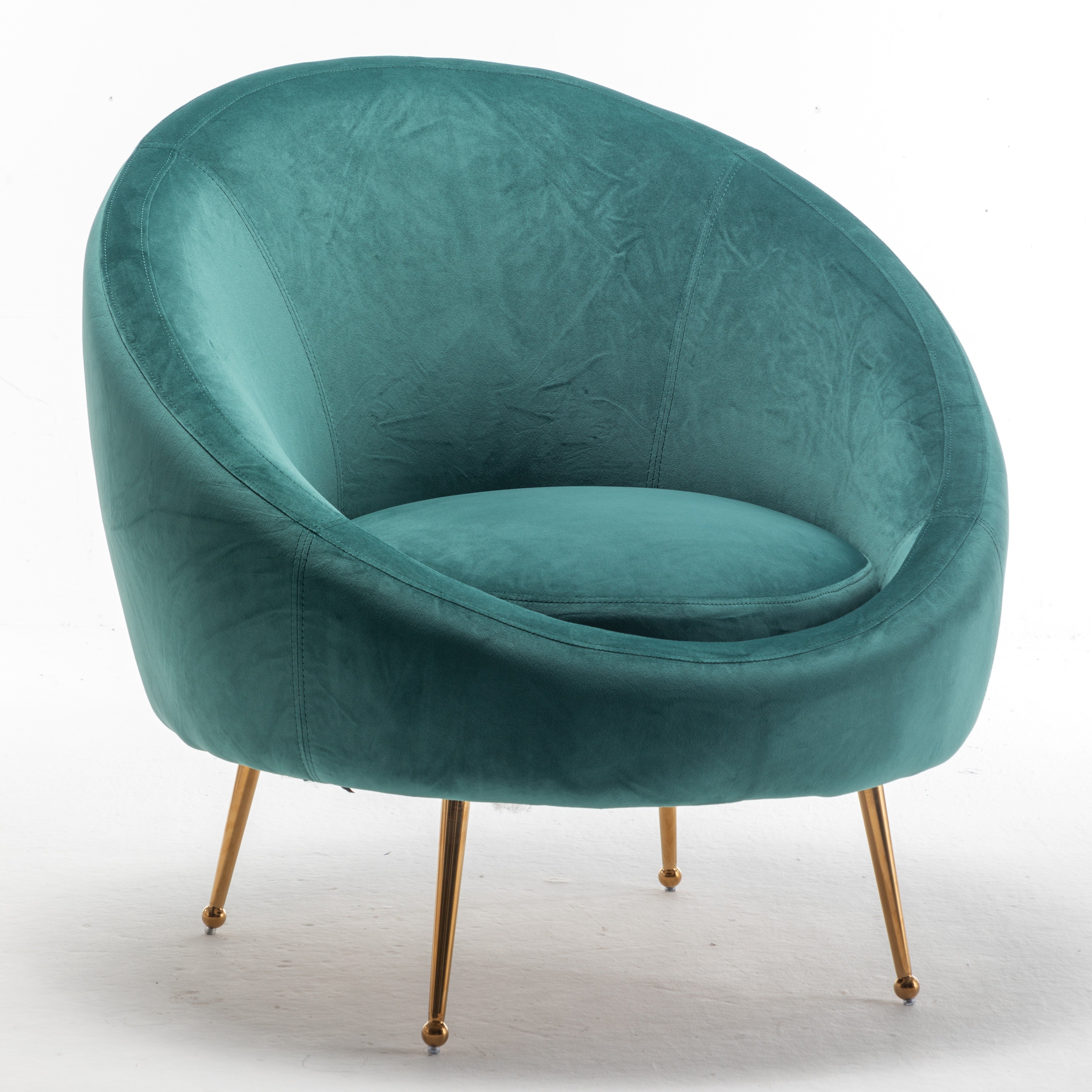 Wholesale Modern Curved Sofa chair Stainless Steel Legs With Velvet Fabric Lounge chair For Wedding Salon Party