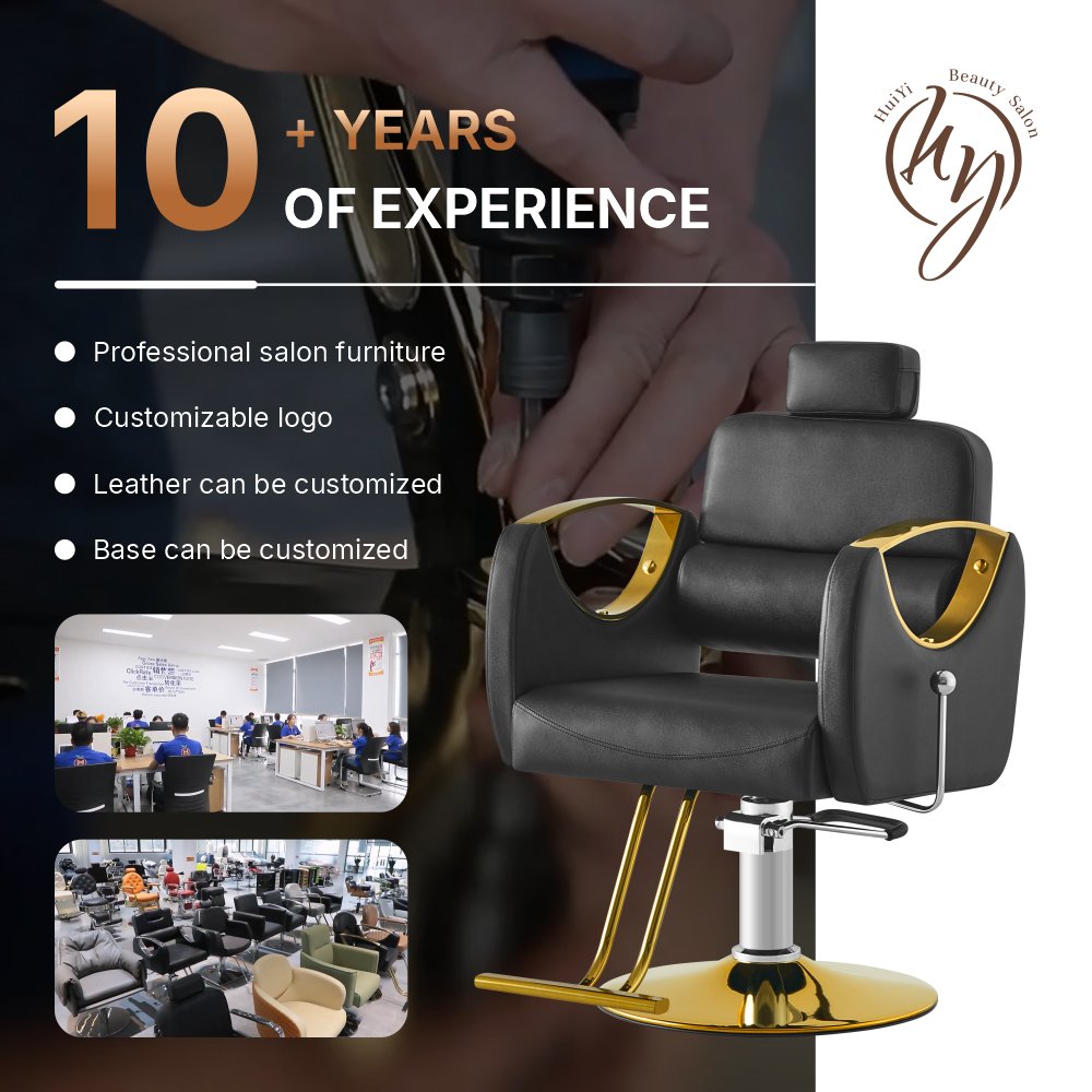Modern Recline Styling Barber Chair with Pedal for Salon Use LC002R