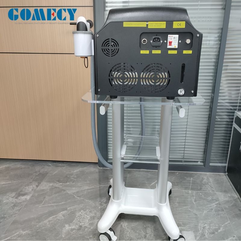 360 Degree Rotatory Wheels Acrylic Panel Trolley Cart Stable Cart Spa Trolley Table Alum Alloy Frame Beauty Machine Display Use