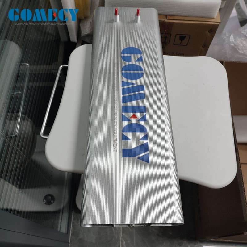 360 Degree Rotatory Wheels Acrylic Panel Trolley Cart Stable Cart Spa Trolley Table Alum Alloy Frame Beauty Machine Display Use