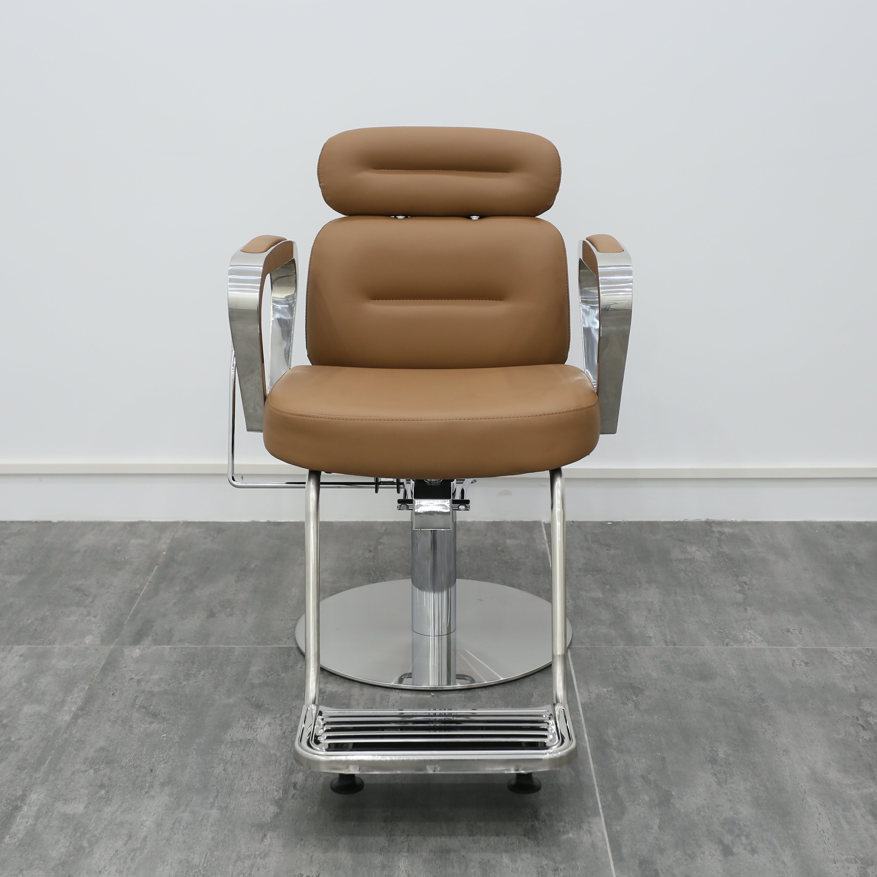 Can rotate and lift stainless steel metal men's barber Chair