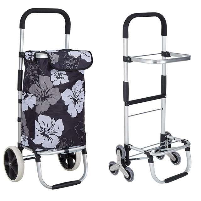 Supermarket Foldable Trolley Shopping Bags Customize Folding Shopping Carts Vegetable Luggage Trolley Bags