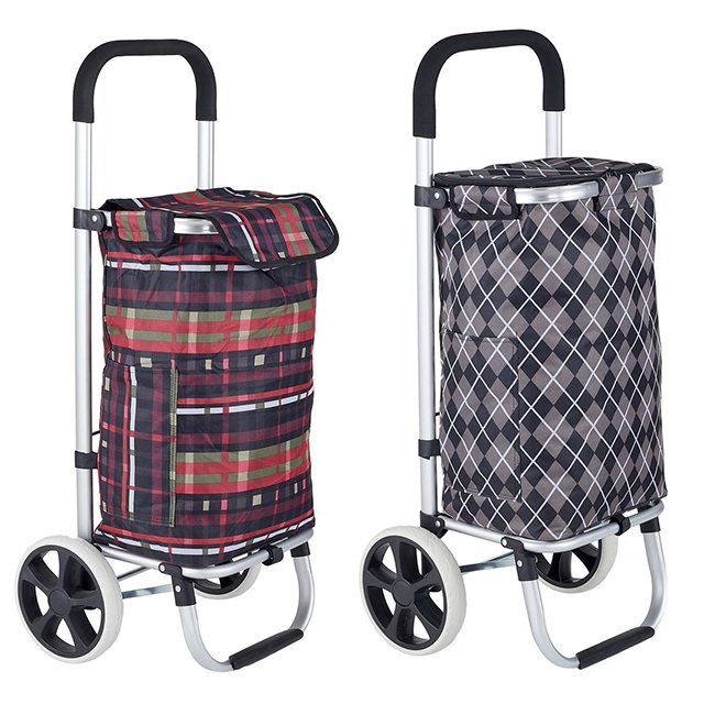 Supermarket Foldable Trolley Shopping Bags Customize Folding Shopping Carts Vegetable Luggage Trolley Bags