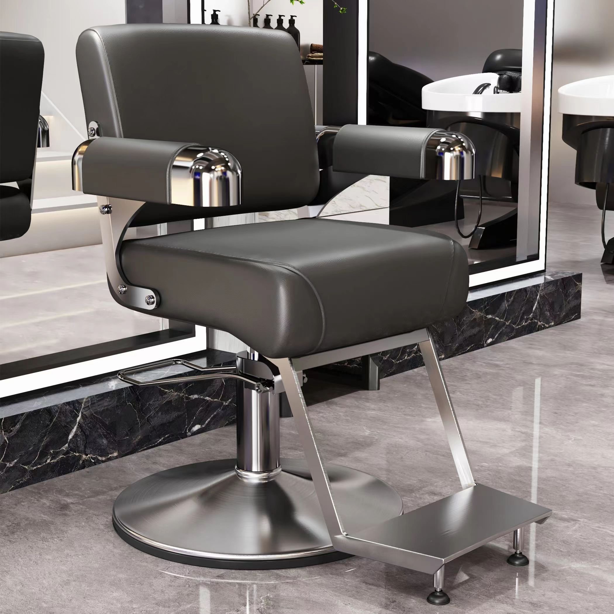 High-end custom salon chair fashion simple hair cutting hot dyeing seat