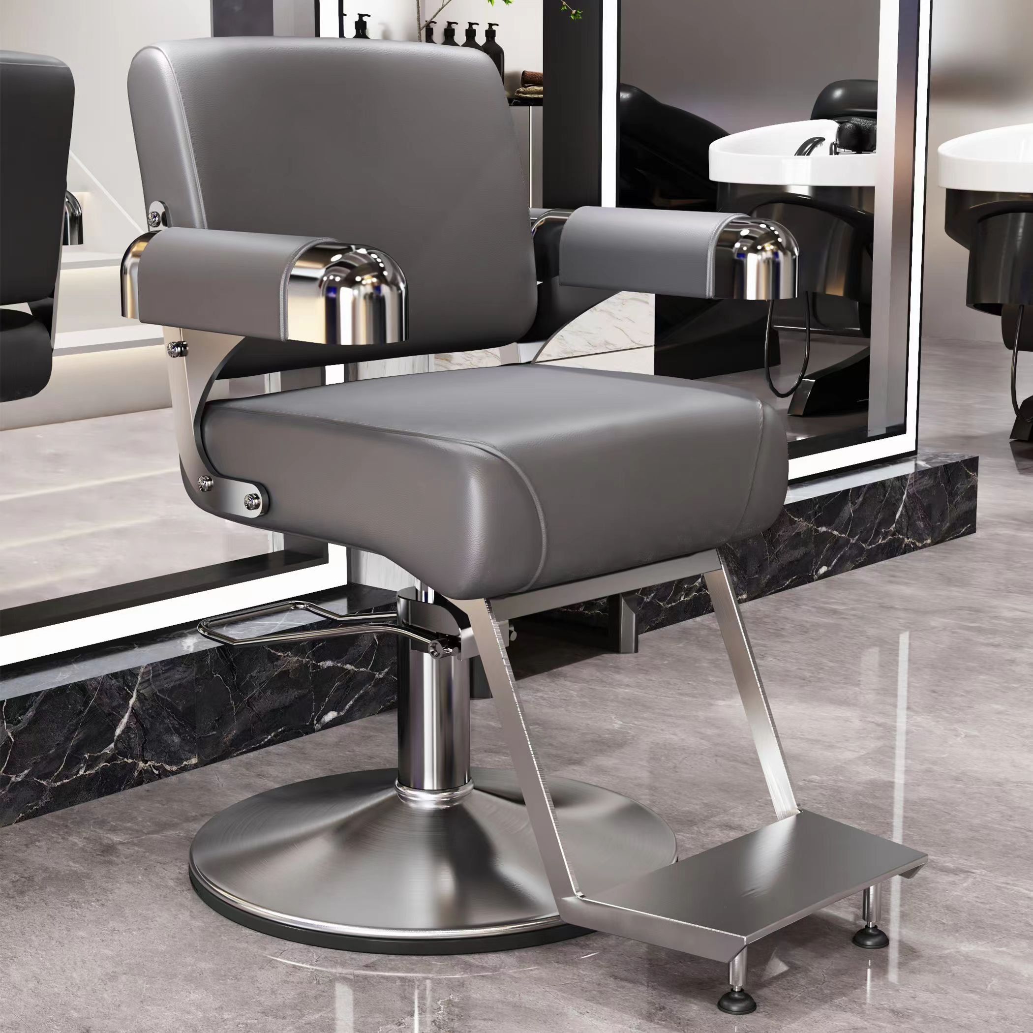 High-end custom salon chair fashion simple hair cutting hot dyeing seat