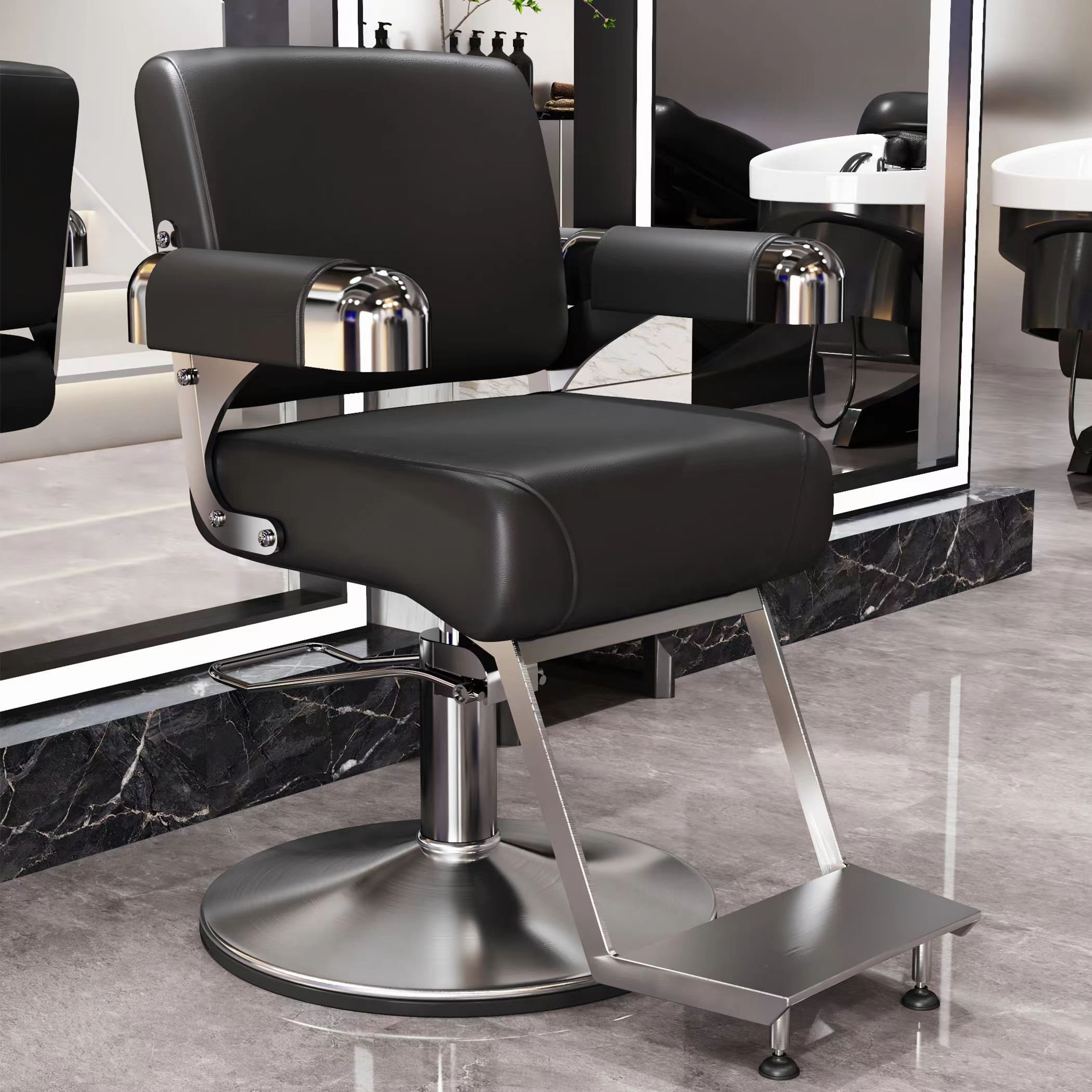 High-end custom salon chair fashion simple hair cutting hot dyeing seat