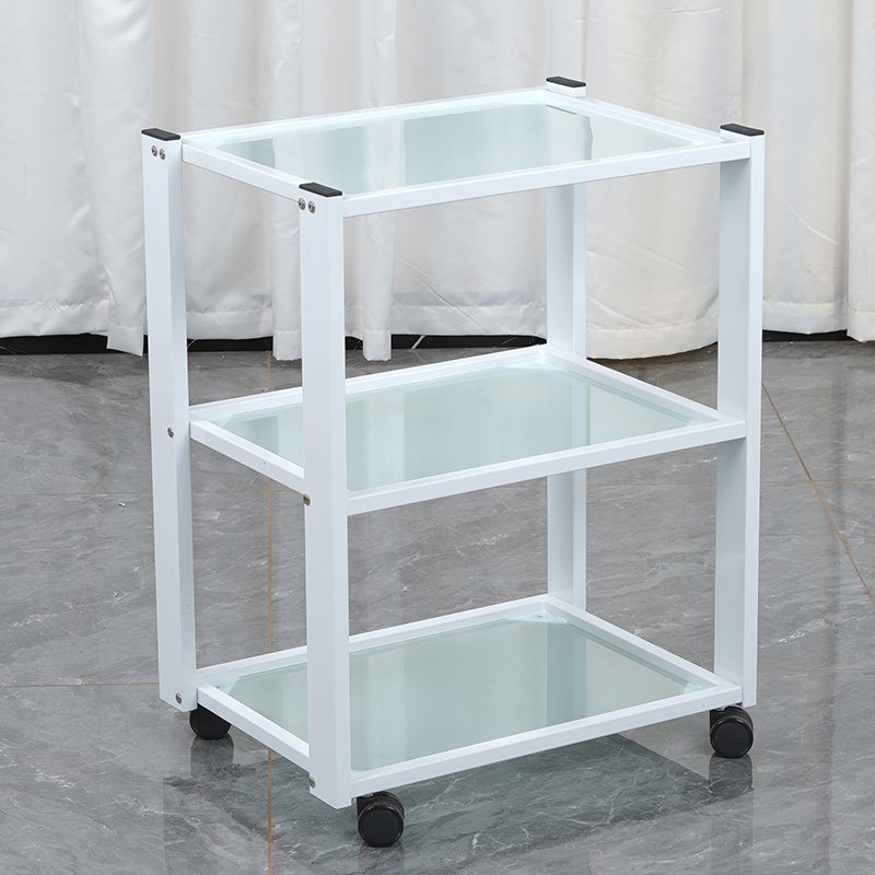 Luxury Beauty Furniture Metal Salon Trolley Hairdressing Pedicure Cart For Salon