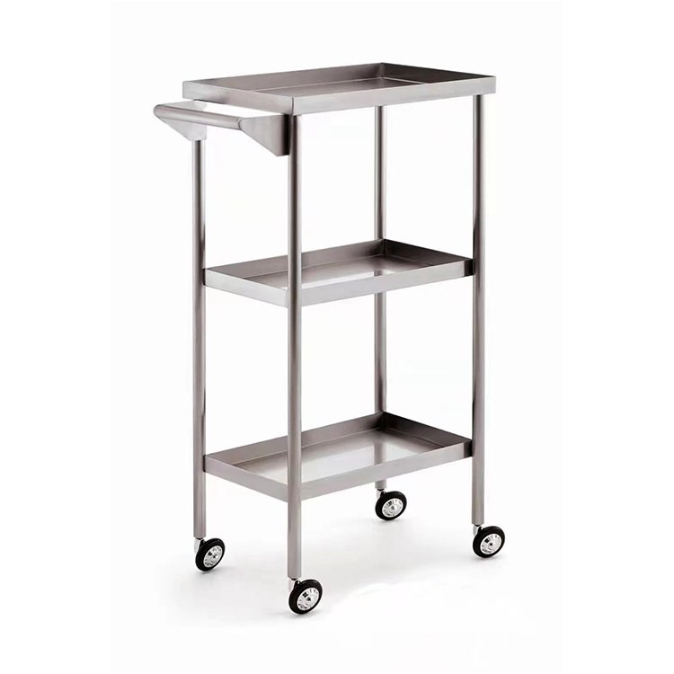 Siman Luxury High Quality Beauty And Hair Salon Furniture Equipment Gold Trolley Salon Cart With Wheels For Sale