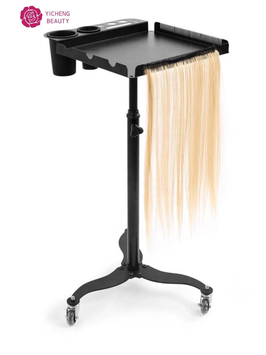 Yicheng Beauty Adjustable hair pieces storage tool cart hair salon professional salon hair cart and trolley good service