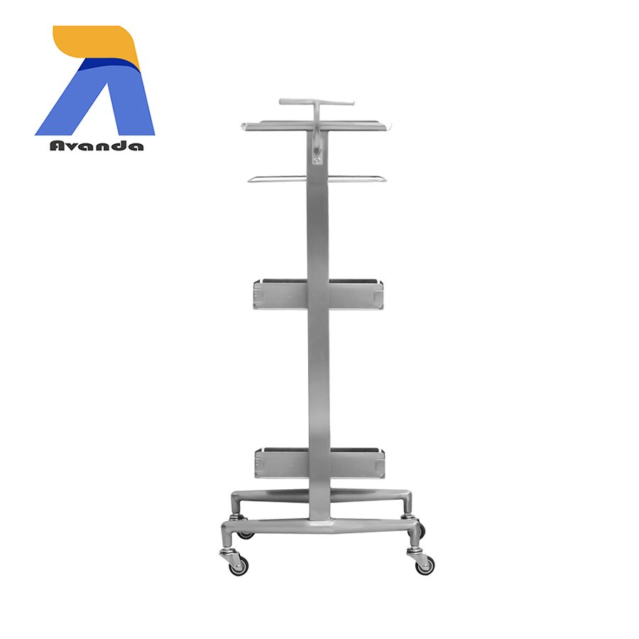 Best quality Barber Furniture Styling Stainless Steel Salon Tool Beauty Hair Salon Trolley with wheels and Drawers