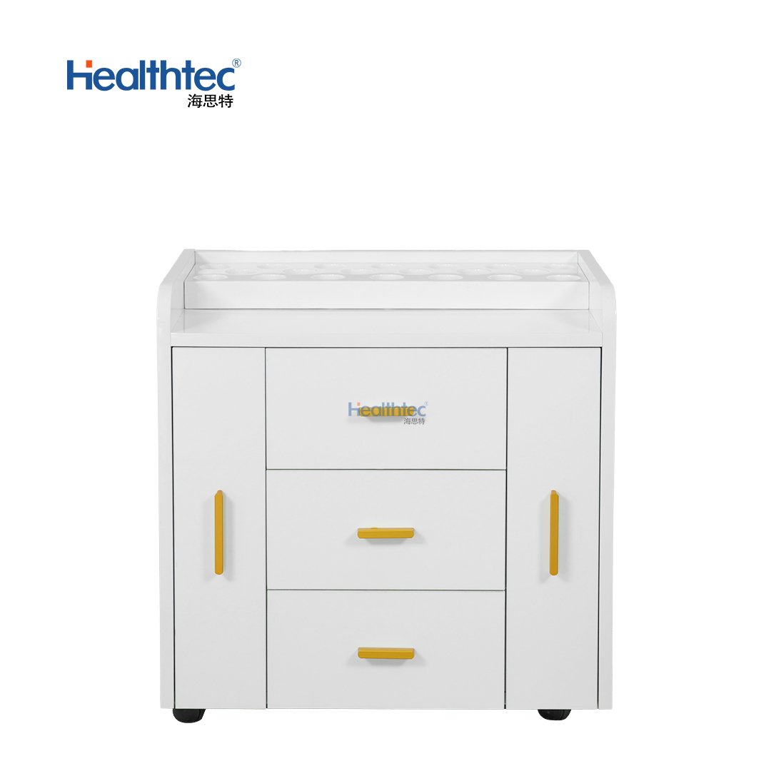 Luxury professional beauty nail salon hairdressing storage equipment white salon trolley with cabinet drawers