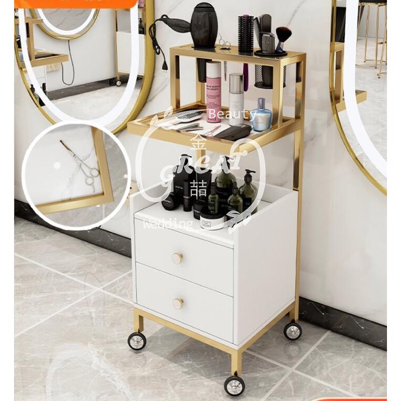Great Foshan Factory Hair Salon Tools Metal Working Trolley